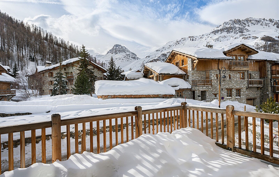 View from the chalet for sale in Val d'Isere