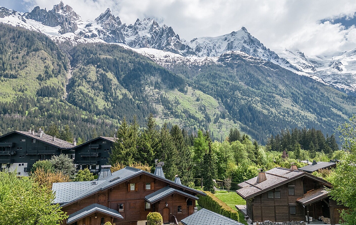 View from chalet in Chamonix
