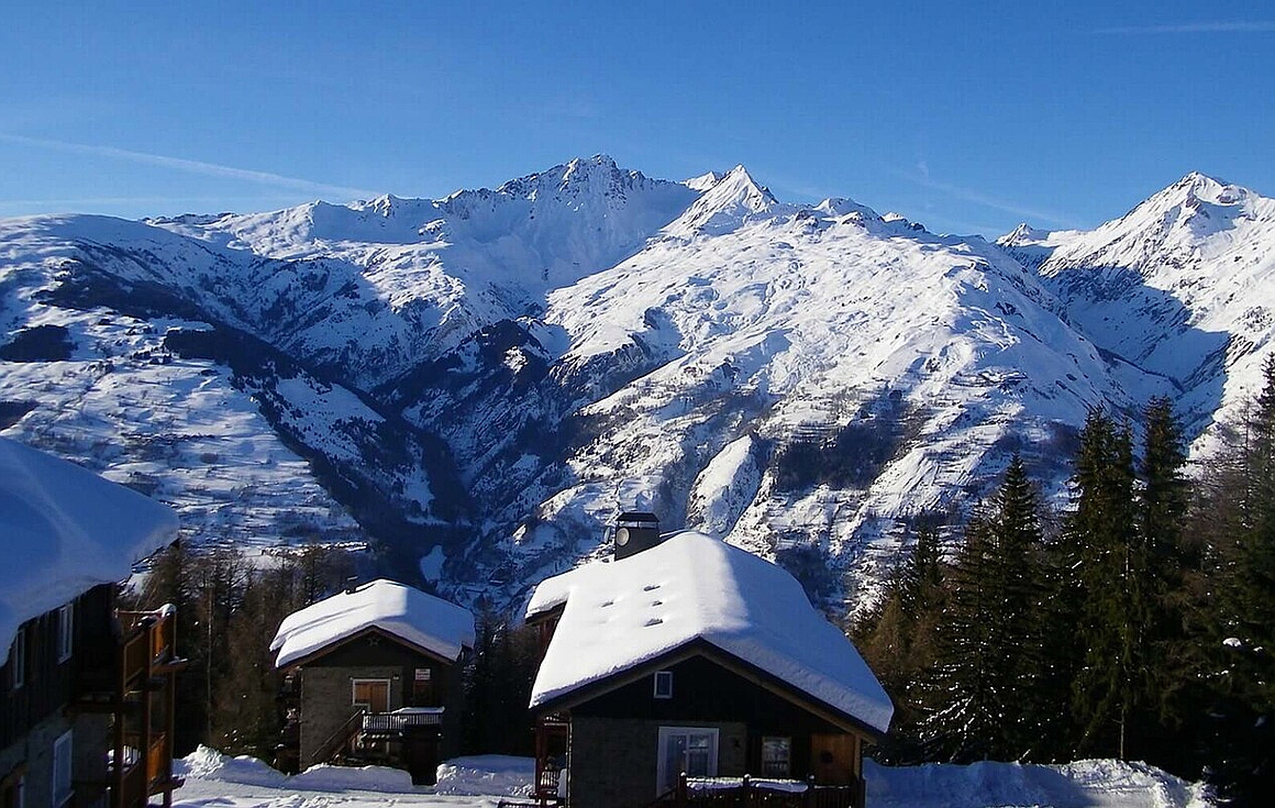 View from the chalet in Les Arcs