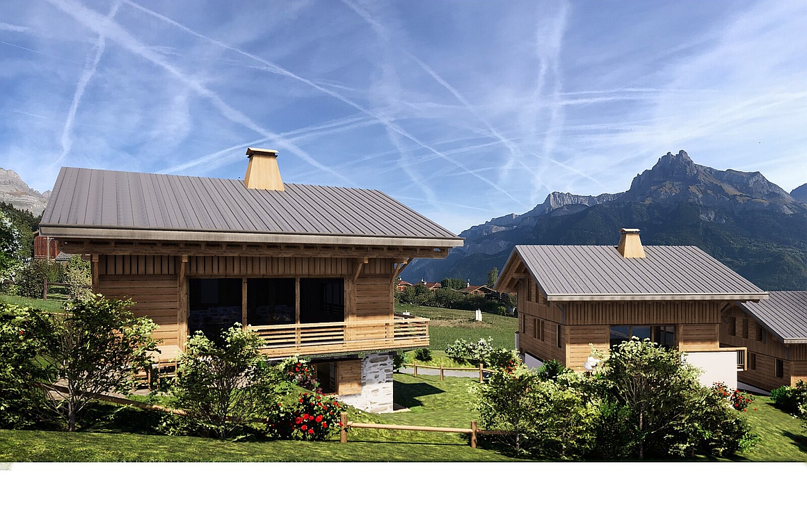 Exterior of the chalet in Combloux