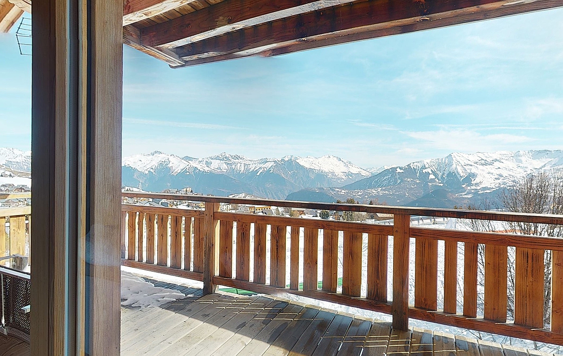 The stunning views from the chalet