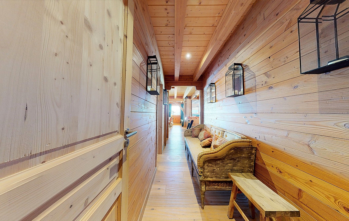 Interior of the chalet