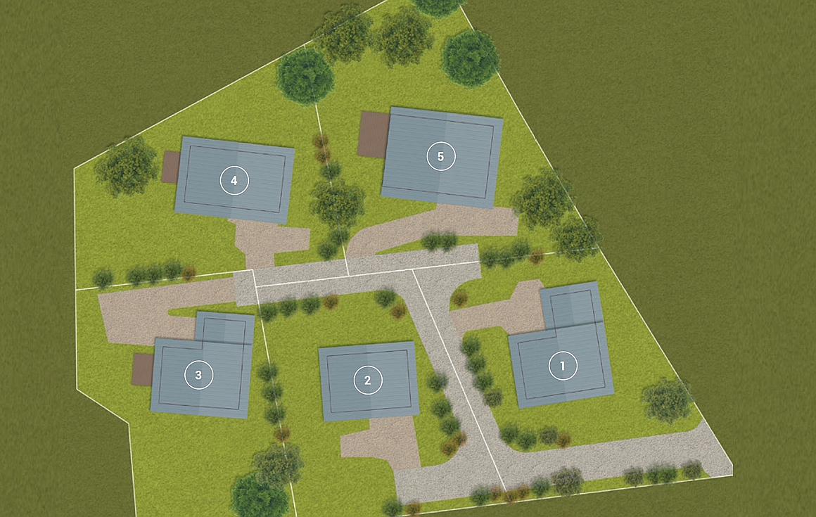 The implantation of the chalets
