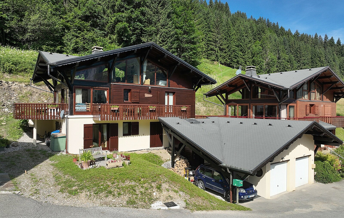 Exterior of the chalet in Morzine