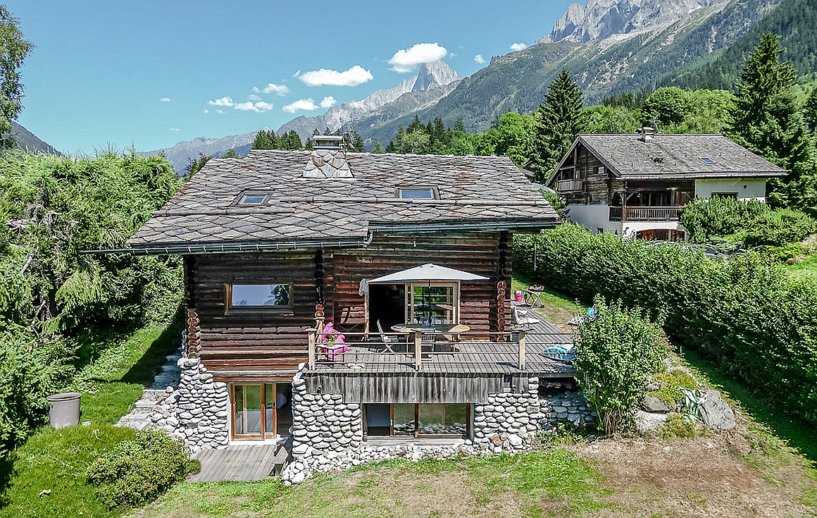 Exterior of the chalet in Chamonix