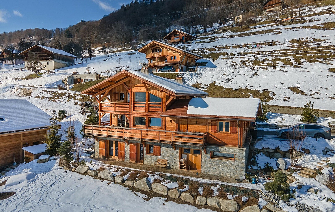 Exterior of chalet for sale in Cordon Megeve