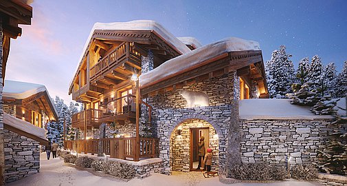 The stunning chalets