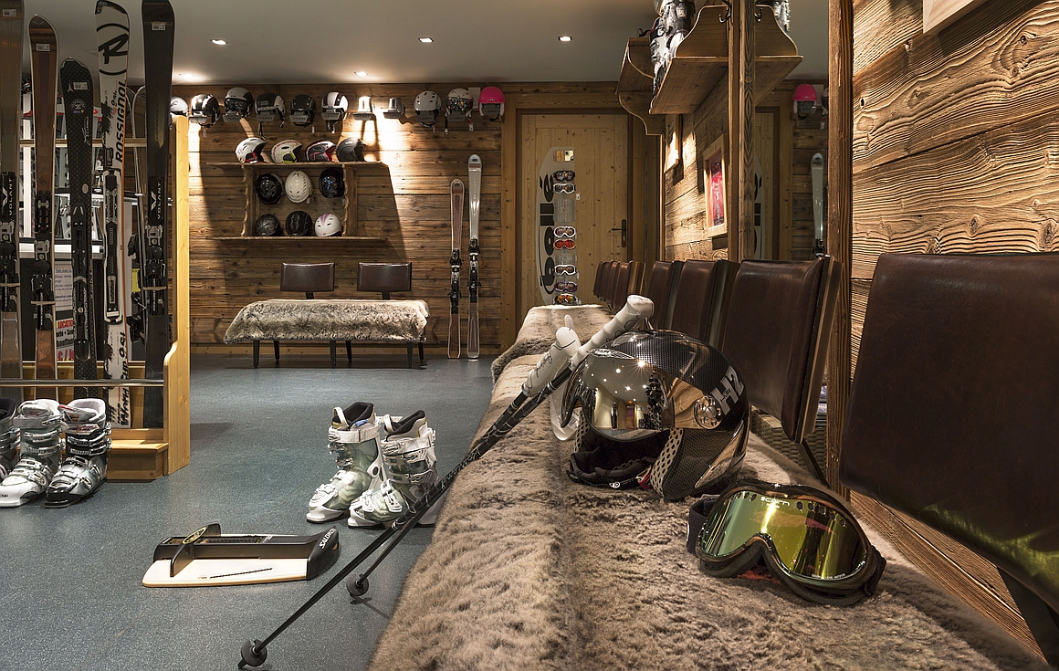 The ski room