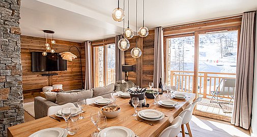The interior finishes of the apartment