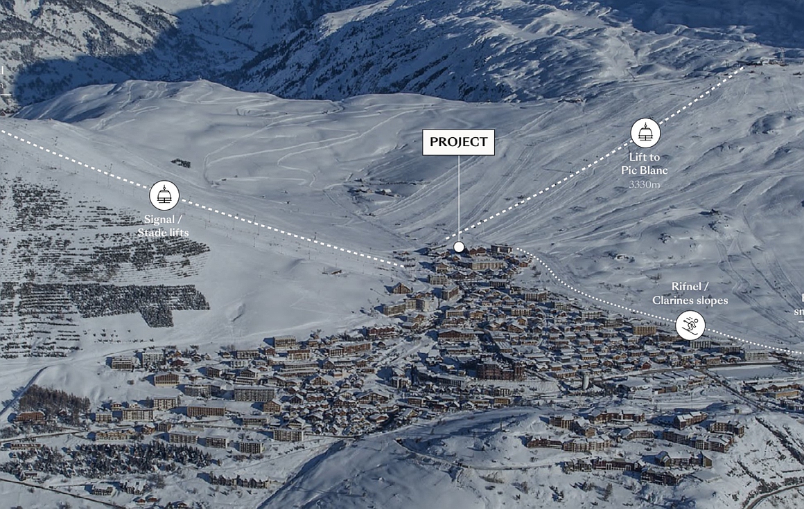 Location of brand new apartments