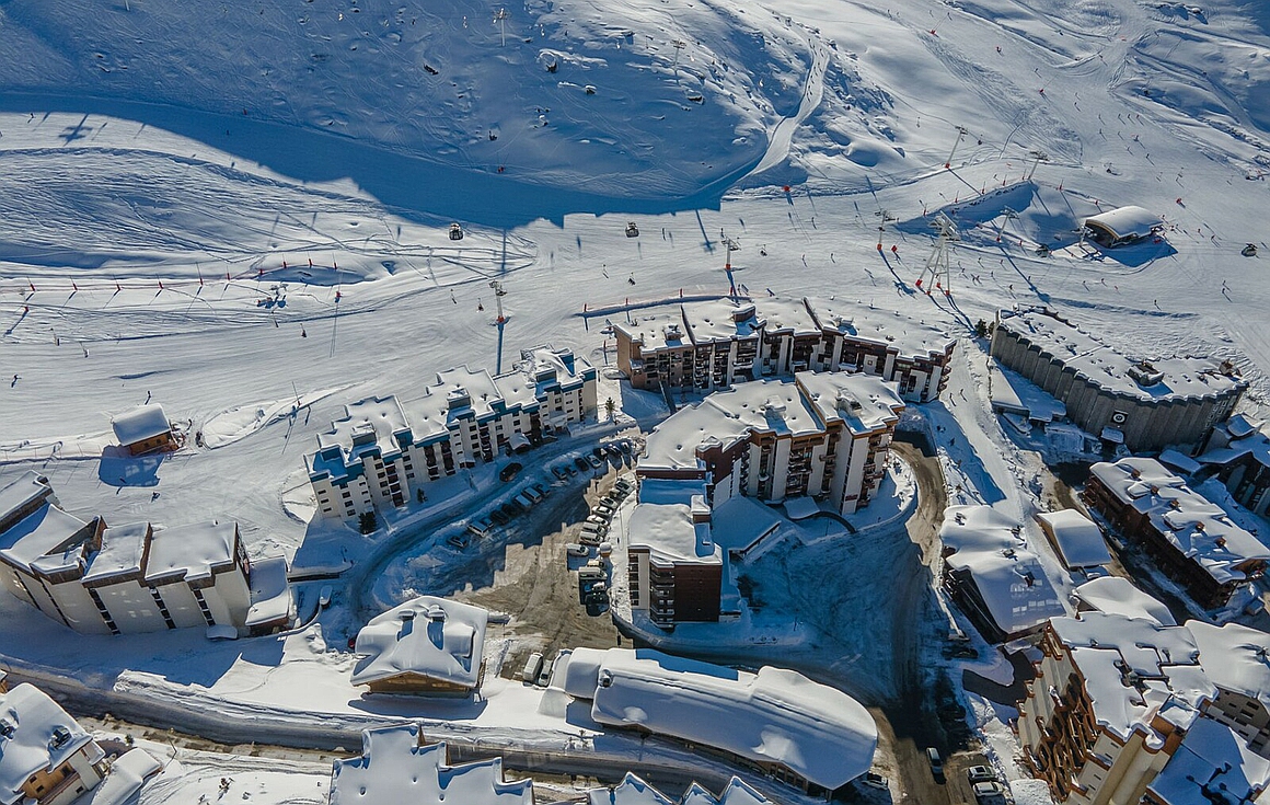 View from the apartment for sale in Val Thorens