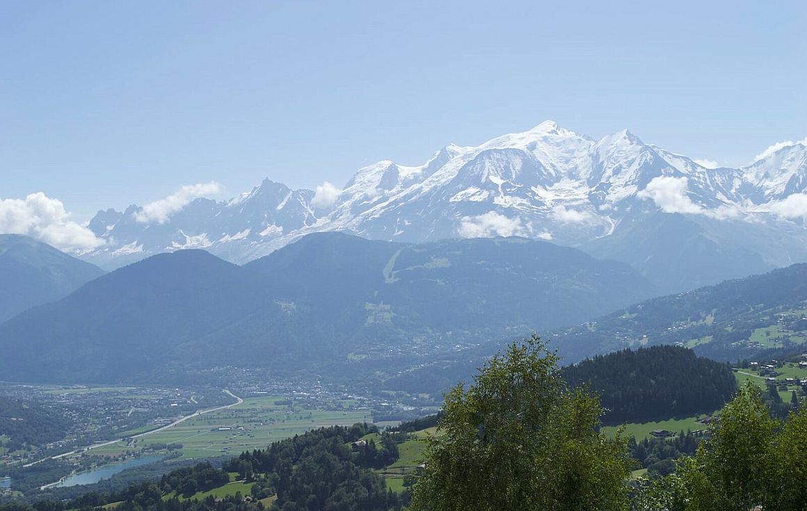 View from the chalet for sale in Megeve