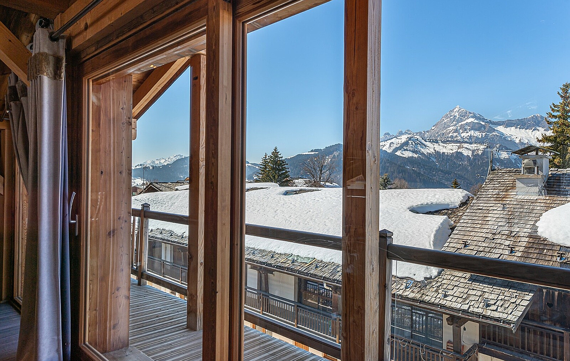 View from the chalet for sale in Crest Voland